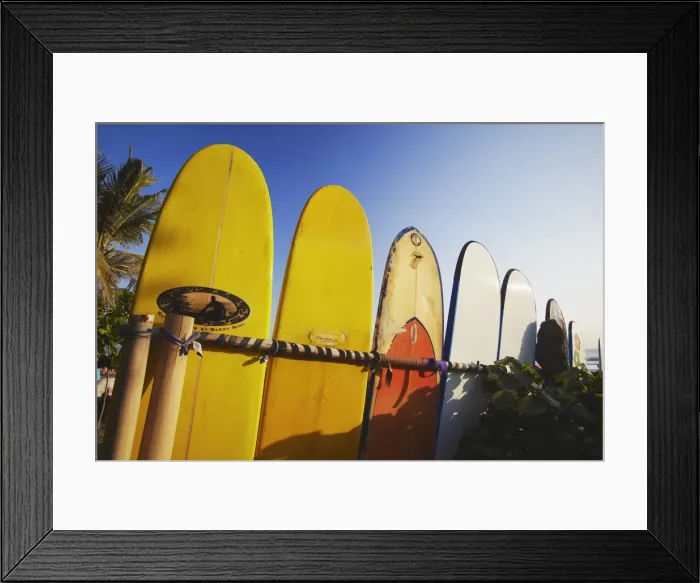 Framed Print : Surfboards on Legian beach, Bali, Indonesia Framed Print : Surfboards on Legian beach, Bali, Indonesia