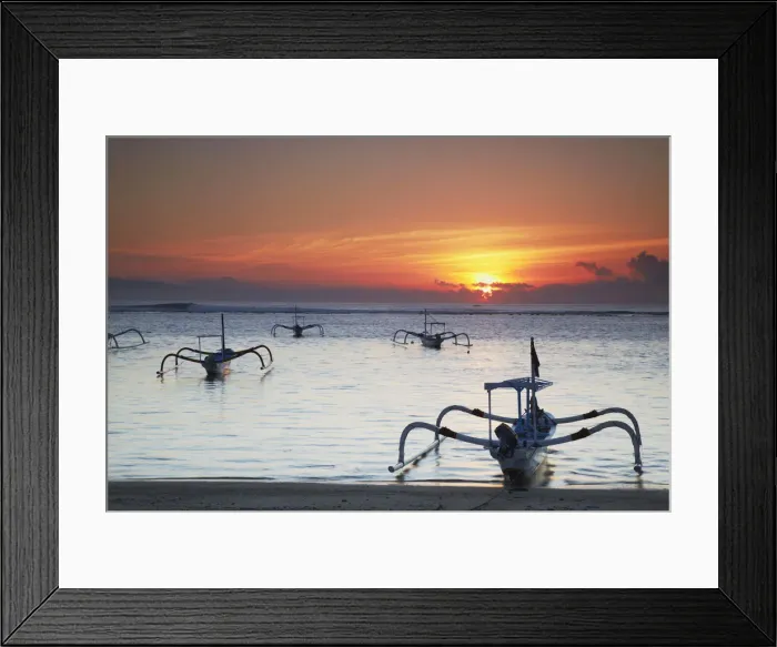 Framed Print : Sanur beach at dawn, Bali, Indonesia Framed Print : Sanur beach at dawn, Bali, Indonesia