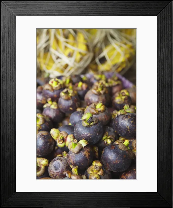 Framed Print : Mangosteens at market, Solo, Java, Indonesia Framed Print : Mangosteens at market, Solo, Java, Indonesia