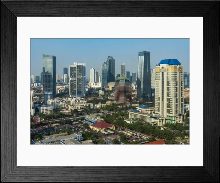 Framed Print : City skyline, Jakarta, Java, Indonesia Framed Print : City skyline, Jakarta, Java, Indonesia