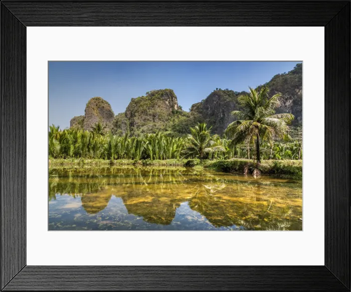 Framed Print : Karst Mountain landscape, Ramang Ramang, Sulawesi, Indonesia Framed Print : Karst Mountain landscape, Ramang Ramang, Sulawesi, Indonesia