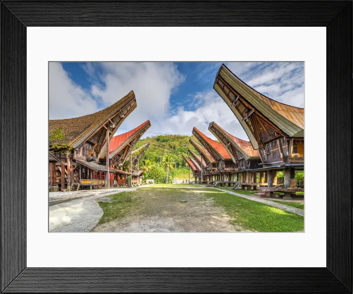 Framed Print : Traditional Toraja village, Rantepao, Tana Toraja, Sulawesi, Indonesia Framed Print : Traditional Toraja village, Rantepao, Tana Toraja, Sulawesi, Indonesia