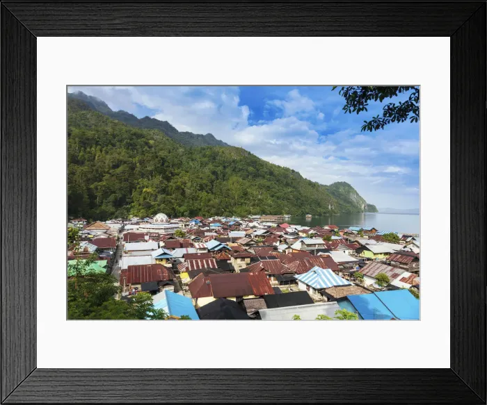 Framed Print : Asia, Southeast Asia, Indonesia, Maluku, Spice Islands, Seram island, the Muslim village