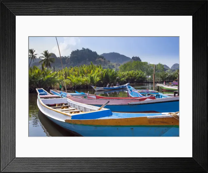 Framed Print : Asia, Southeast Asia, Indonesia, Sulawesi, Celebes, Maros Pangkep Karst region, Rammang