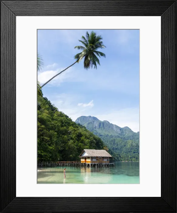 Framed Print : Asia, Southeast Asia, Indonesia, Spice Islands, Maluku, Seram island, Ora beach resort Framed Print : Asia, Southeast Asia, Indonesia, Spice Islands, Maluku, Seram island, Ora beach resort