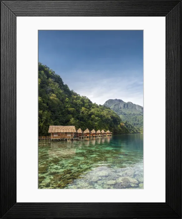 Framed Print : Asia, Southeast Asia, Indonesia, Spice Islands, Maluku, Seram island, Ora Beach Resort Framed Print : Asia, Southeast Asia, Indonesia, Spice Islands, Maluku, Seram island, Ora Beach Resort
