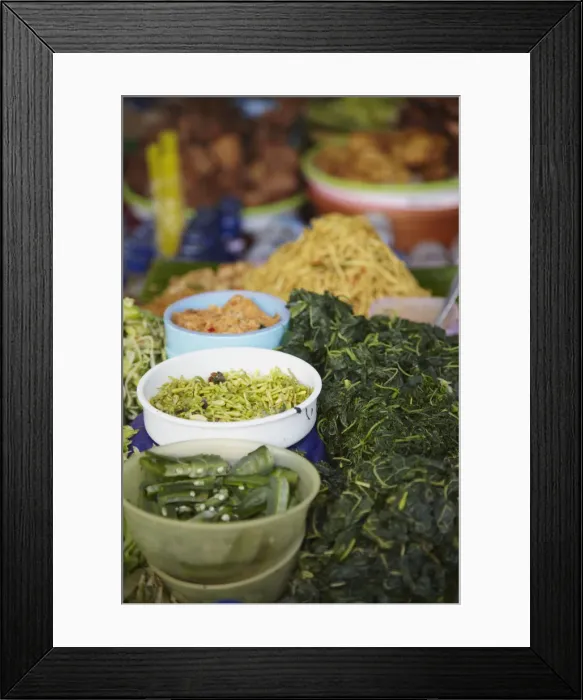 Framed Print : Food on street stalls, Yogyakarta, Java, Indonesia Framed Print : Food on street stalls, Yogyakarta, Java, Indonesia
