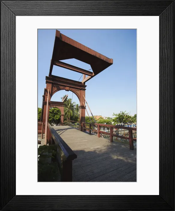 Framed Print : Dutch drawbridge of Chicken Market Bridge, Kota, Jakarta, Java, Indonesia Framed Print : Dutch drawbridge of Chicken Market Bridge, Kota, Jakarta, Java, Indonesia