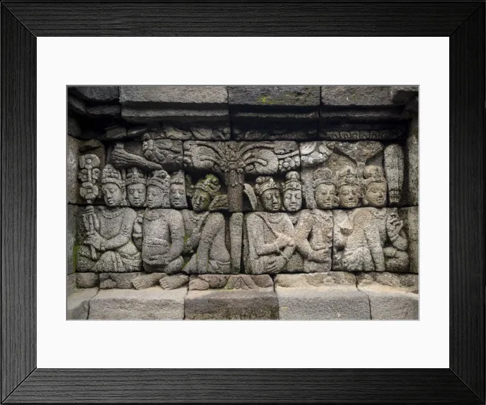 Framed Print : Asia, Indonesia, Java, Yogyakarta, Magelang, Borobudur, or Barabudur, a 9th-century