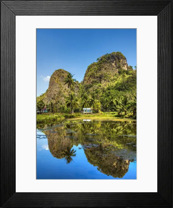 Framed Print : Karst Mountain landscape, Ramang Ramang, Sulawesi, Indonesia Framed Print : Karst Mountain landscape, Ramang Ramang, Sulawesi, Indonesia