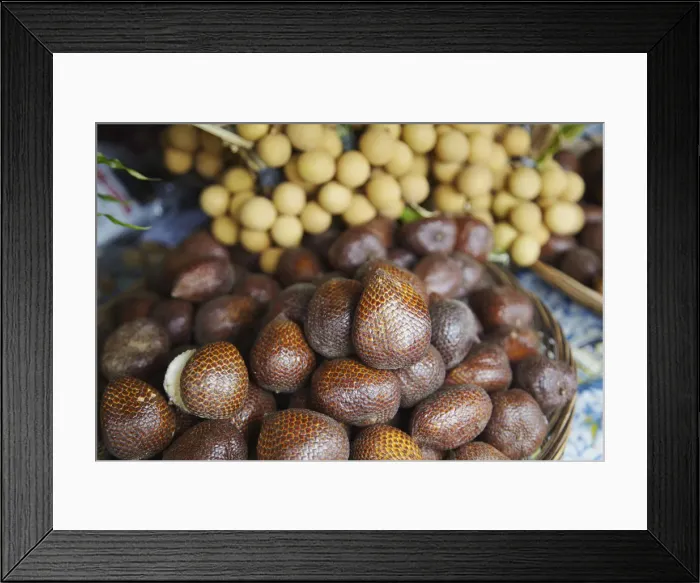 Framed Print : Salak fruit at market, Solo, Java, Indonesia Framed Print : Salak fruit at market, Solo, Java, Indonesia