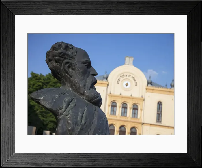Framed Print : Synagogue and statue in Kossuth Square, Pecs, Southern Transdanubia, Hungary Framed Print : Synagogue and statue in Kossuth Square, Pecs, Southern Transdanubia, Hungary