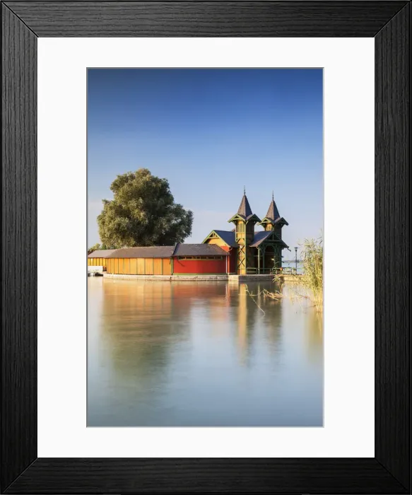 Framed Print : Pier on Keszthely beach, Keszthely, Lake Balaton, Hungary Framed Print : Pier on Keszthely beach, Keszthely, Lake Balaton, Hungary