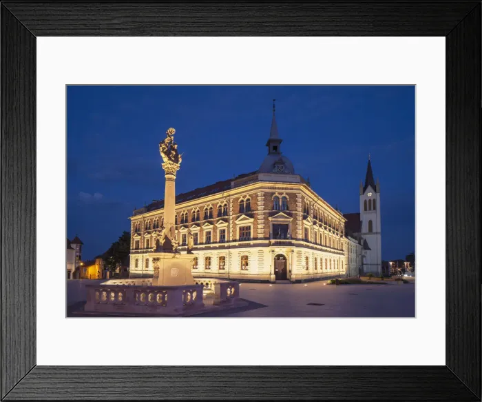 Framed Print : Trinity Column and high school in Main Square, Keszthely, Lake Balaton, Hungary Framed Print : Trinity Column and high school in Main Square, Keszthely, Lake Balaton, Hungary