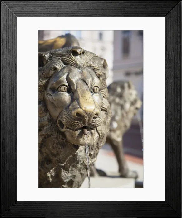 Framed Print : Fountain in Klauzal Square, Szeged, Southern Plain, Hungary Framed Print : Fountain in Klauzal Square, Szeged, Southern Plain, Hungary
