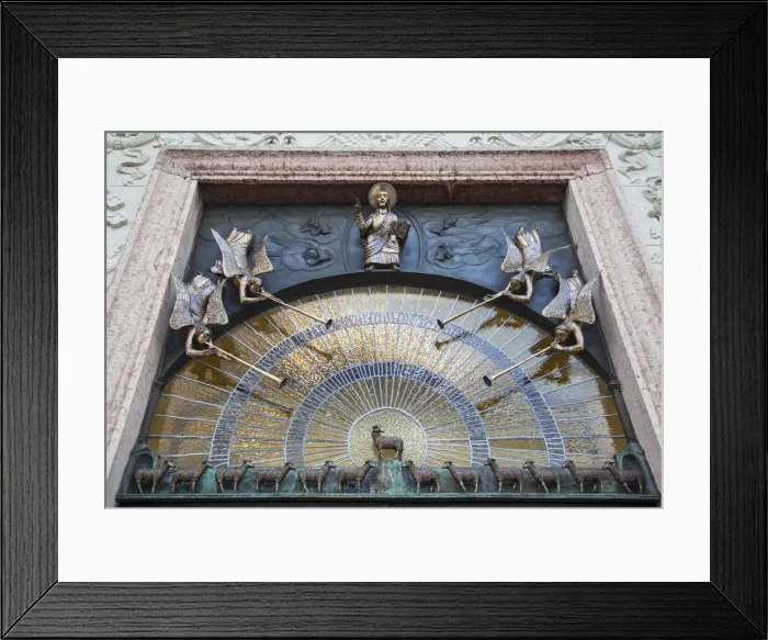 Framed Print : Detail on door of St Martins Basilica, Pannonhalma Abbey (UNESCO World Heritage Framed Print : Detail on door of St Martins Basilica, Pannonhalma Abbey (UNESCO World Heritage
