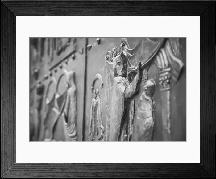 Framed Print : Detail on door of St Martins Basilica, Pannonhalma Abbey (UNESCO World Heritage Framed Print : Detail on door of St Martins Basilica, Pannonhalma Abbey (UNESCO World Heritage