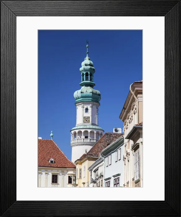 Framed Print : Firewatch Tower, Sopron, Western Transdanubia, Hungary