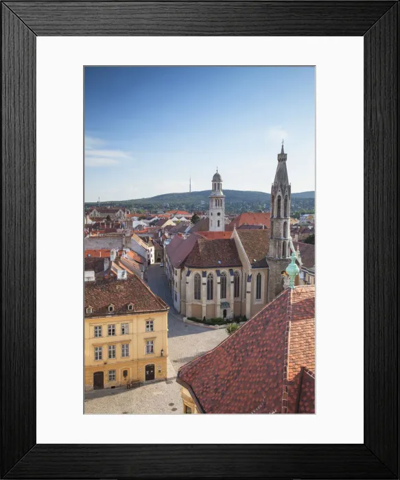 Framed Print : View of Sopron, Western Transdanubia, Hungary Framed Print : View of Sopron, Western Transdanubia, Hungary