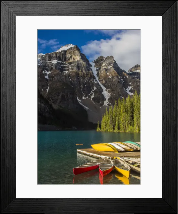 Framed Print : Moraine Lake, Banff National Park, Alberta, Canada