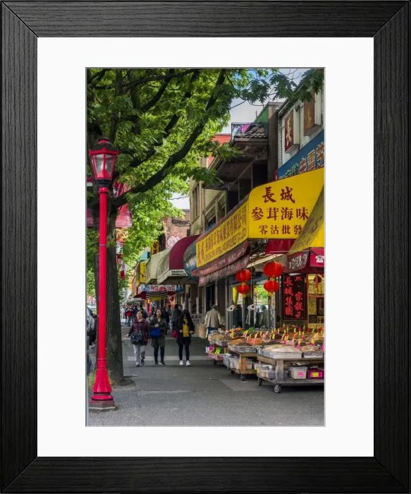 Framed Print : Chinatown district, Vancouver, British Columbia Framed Print : Chinatown district, Vancouver, British Columbia