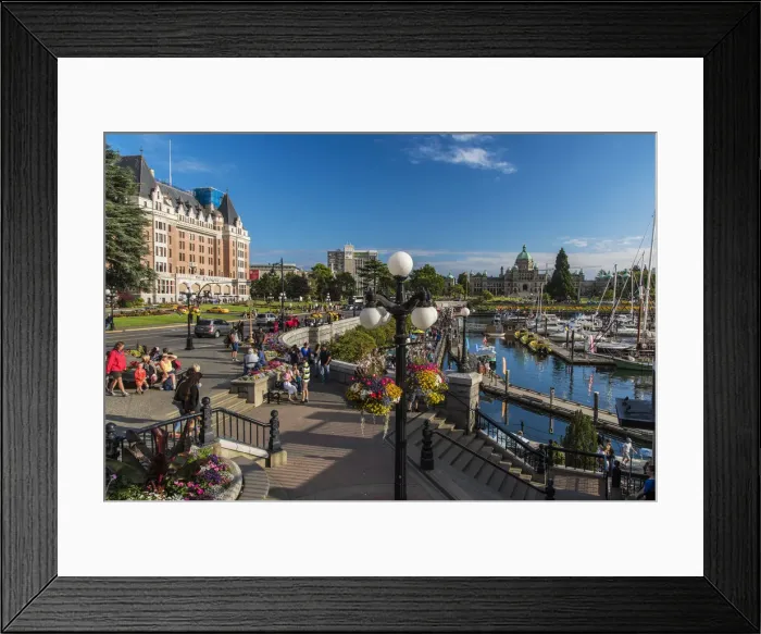 Framed Print : View of the Inner Victoria Harbour, Victoria, British Columbia, Canada Framed Print : View of the Inner Victoria Harbour, Victoria, British Columbia, Canada