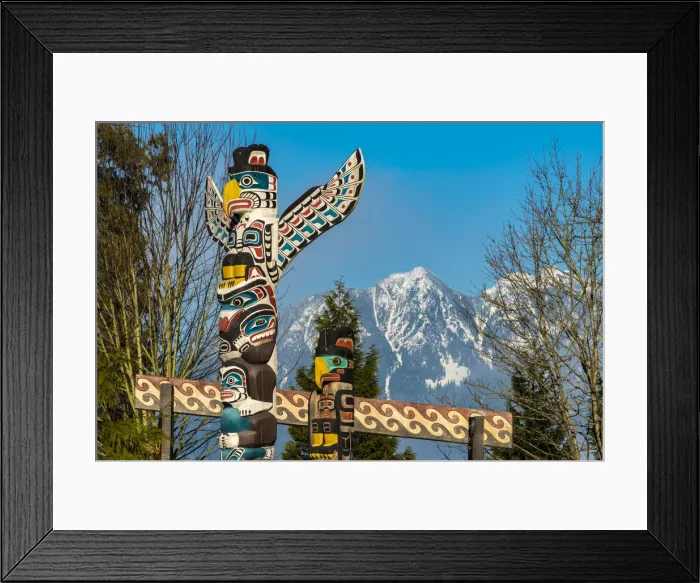 Framed Print : Totem poles at Brockton Point, Stanley Park, Vancouver, British Columbia, Canada Framed Print : Totem poles at Brockton Point, Stanley Park, Vancouver, British Columbia, Canada