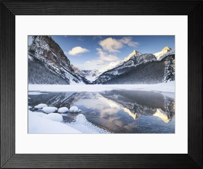 Framed Print : Lake Louise in Winter, Banff National Park, Alberta, Canada Framed Print : Lake Louise in Winter, Banff National Park, Alberta, Canada
