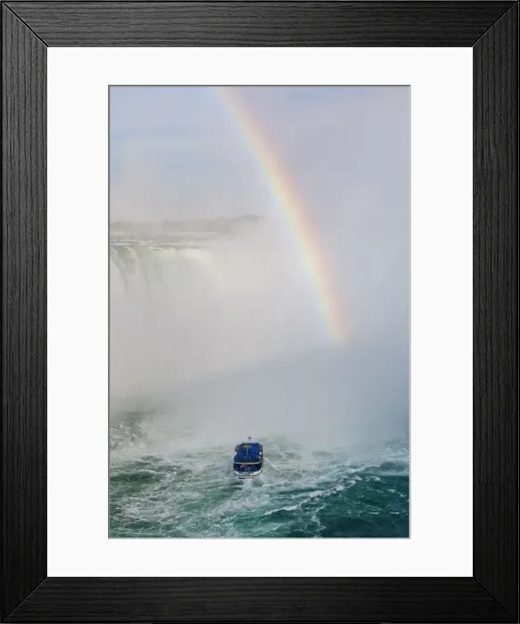 Framed Print : Rainbow over Niagara Falls, Ontario, Canada Framed Print : Rainbow over Niagara Falls, Ontario, Canada