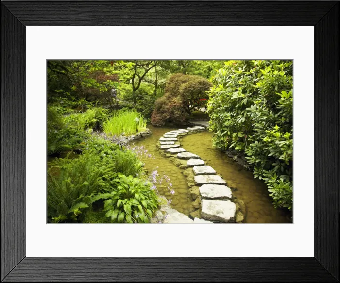 Framed Print : Japanese Garden, Butchart Gardens, Victoria, Vancouver Island, British Columbia, Canada Framed Print : Japanese Garden, Butchart Gardens, Victoria, Vancouver Island, British Columbia, Canada