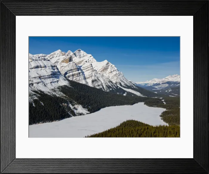 Framed Print : Peyto Lake in Winter, Banff National Park, Alberta, Canada Framed Print : Peyto Lake in Winter, Banff National Park, Alberta, Canada