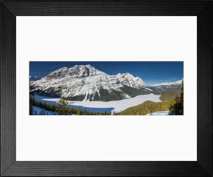 Framed Print : Peyto Lake in Winter, Banff National Park, Alberta, Canada Framed Print : Peyto Lake in Winter, Banff National Park, Alberta, Canada