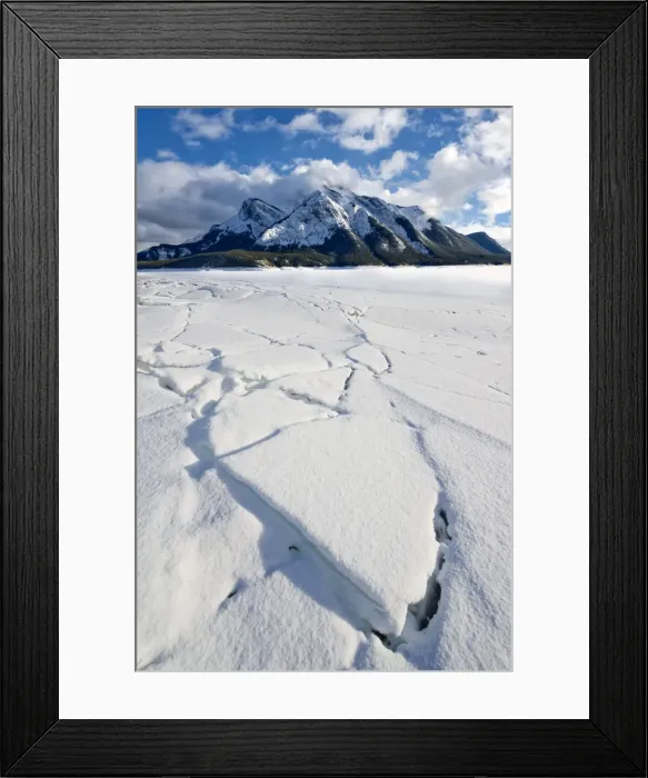 Framed Print : Mt. Michener & Frozen Abraham Lake, Kooteney Plains, Alberta, Canada Framed Print : Mt. Michener & Frozen Abraham Lake, Kooteney Plains, Alberta, Canada