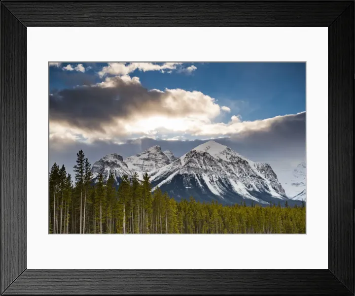 Framed Print : Fairview Mountain, Haddo Peak & Saddle Mountain, Banff National Park, Alberta, Canada Framed Print : Fairview Mountain, Haddo Peak & Saddle Mountain, Banff National Park, Alberta, Canada