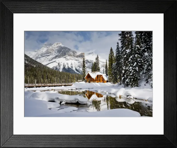 Framed Print : Emerald Lake Lodge in Winter, Yoho National Park, BC, Canada Framed Print : Emerald Lake Lodge in Winter, Yoho National Park, BC, Canada