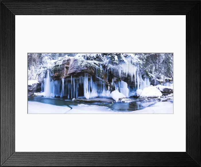 Framed Print : Maligne Canyon in Winter, Jasper National Park, Alberta, Canada Framed Print : Maligne Canyon in Winter, Jasper National Park, Alberta, Canada