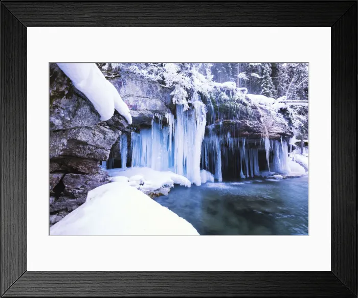 Framed Print : Maligne Canyon in Winter, Jasper National Park, Alberta, Canada Framed Print : Maligne Canyon in Winter, Jasper National Park, Alberta, Canada