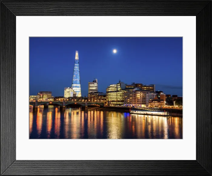Framed Print : The Shard at Night, London, England