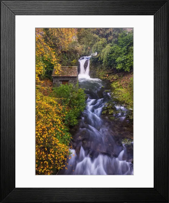 Framed Print : The Grotto and Waterfall, Rydal Mount, Lake District National Park, Cumbria, England Framed Print : The Grotto and Waterfall, Rydal Mount, Lake District National Park, Cumbria, England