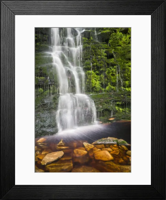 Framed Print : Black Clough Falls, Peak District National Park, Derbyshire, England