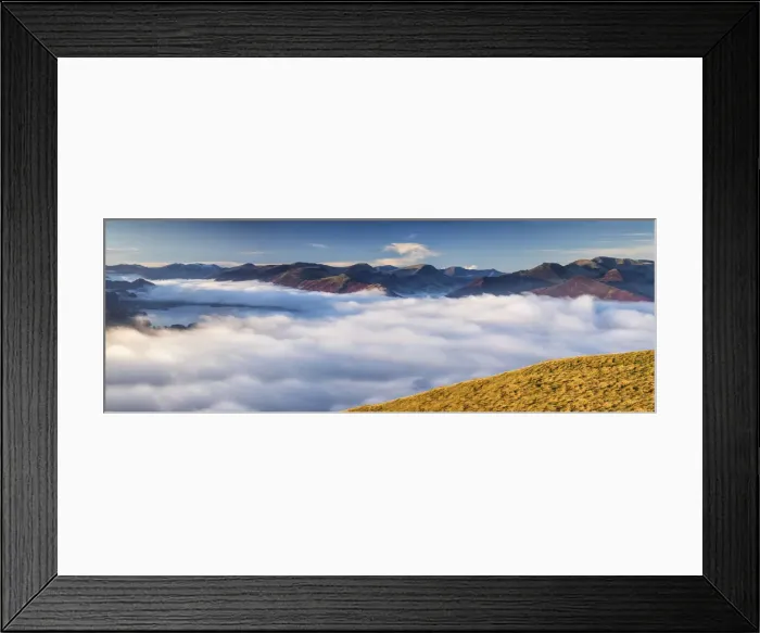 Framed Print : Mist over Derwent Water, Lake District National Park, Cumbria, England Framed Print : Mist over Derwent Water, Lake District National Park, Cumbria, England