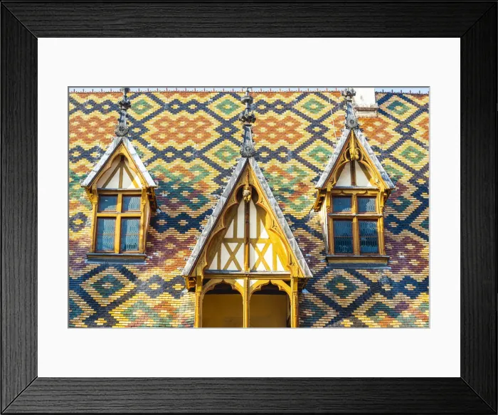 Framed Print : France, Bourgogne-Franche-Comte, Burgundy, Cote-d Or, Beaune. Hospices de Beaune