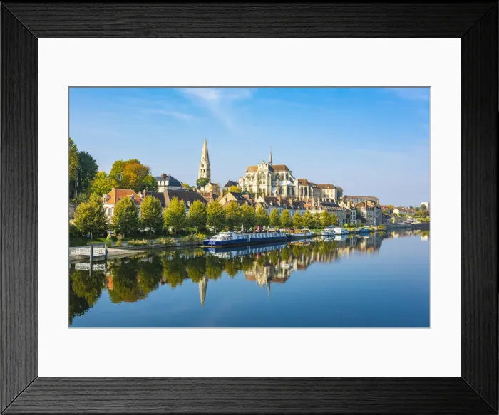Framed Print : France, Bourgogne-Franche-Comte, Burgundy, Yonne, Auxerre Framed Print : France, Bourgogne-Franche-Comte, Burgundy, Yonne, Auxerre