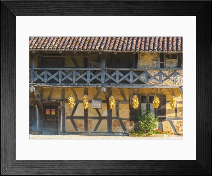 Framed Print : France, Auvergne-Rhone-Alpes, Ain department, Courtes Framed Print : France, Auvergne-Rhone-Alpes, Ain department, Courtes