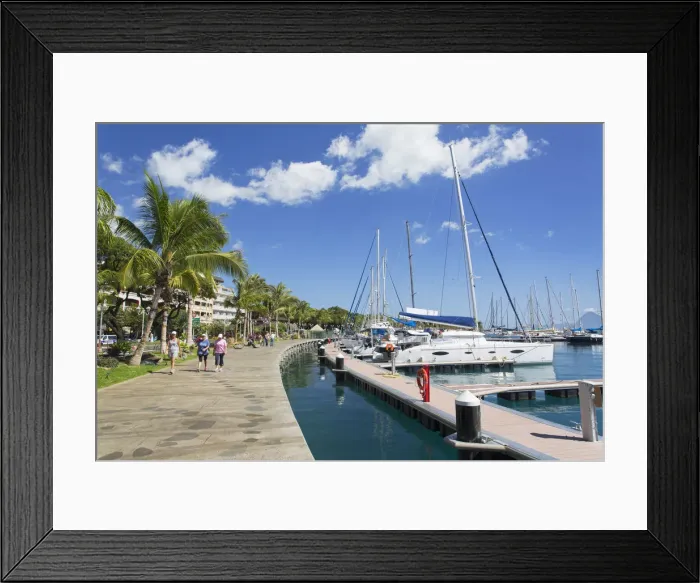 Framed Print : Yachts in harbour, Pape ete, Tahiti, French Polynesia Framed Print : Yachts in harbour, Pape ete, Tahiti, French Polynesia