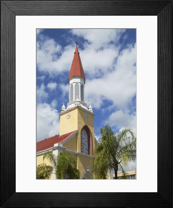 Framed Print : Notre Dame Cathedral, Pape ete, Tahiti, French Polynesia