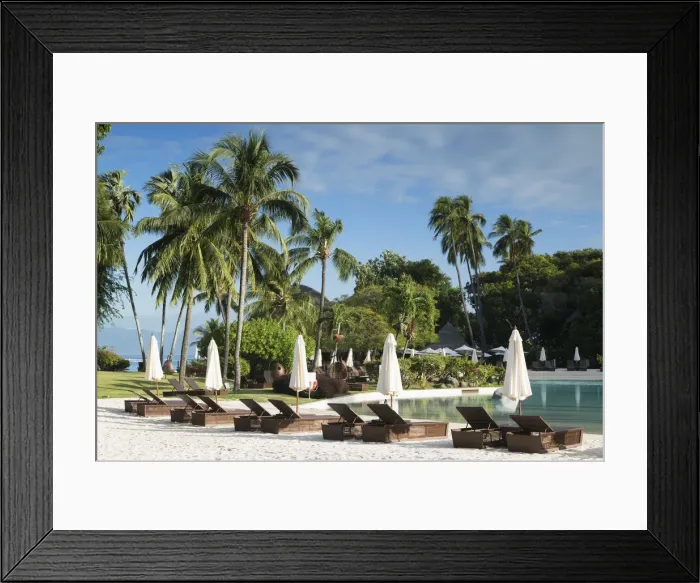 Framed Print : Pool at Le Meridien Tahiti Hotel, Pape ete, Tahiti, French Polynesia Framed Print : Pool at Le Meridien Tahiti Hotel, Pape ete, Tahiti, French Polynesia