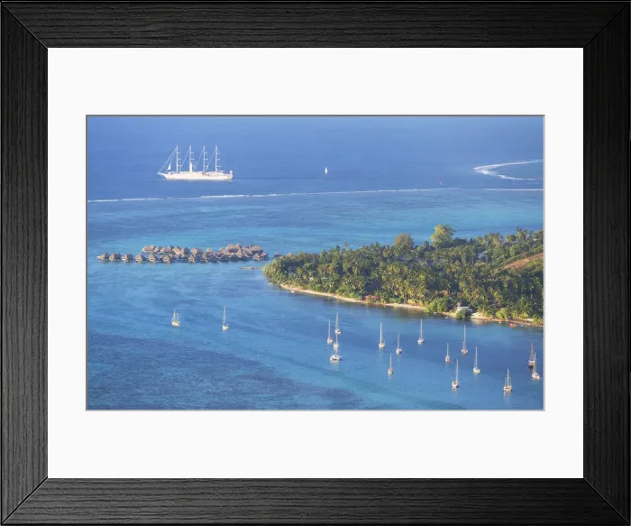 Framed Print : View of Opunohu Bay and Hilton Mo orea Lagoon Resort, Mo orea, Society Islands Framed Print : View of Opunohu Bay and Hilton Mo orea Lagoon Resort, Mo orea, Society Islands