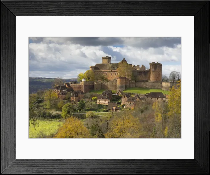 Framed Print : Castelnau-Bretenoux in the autumn, Lot, Midi-Pyrenees, France Framed Print : Castelnau-Bretenoux in the autumn, Lot, Midi-Pyrenees, France