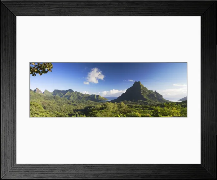 Framed Print : View of Mount Rotui, Mo orea, Society Islands, French Polynesia Framed Print : View of Mount Rotui, Mo orea, Society Islands, French Polynesia